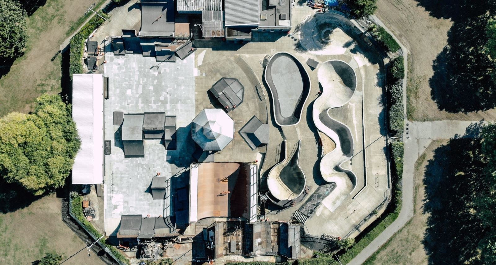 Southsea Skate Park from the air